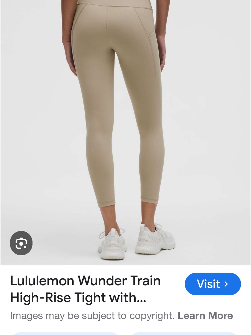 lululemon athletica Wunder Train High-Rise Tights — Light Tan